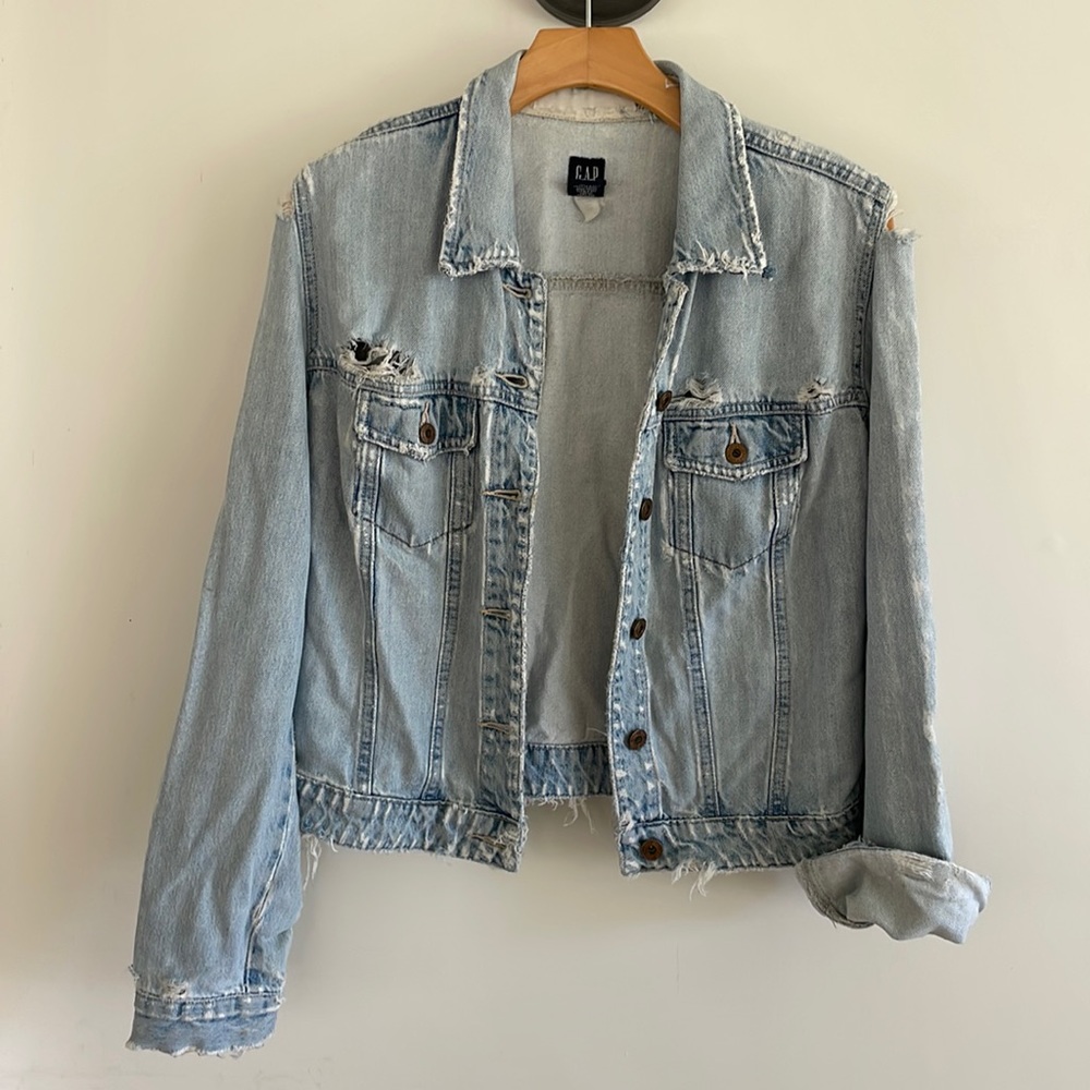 Destructed Gap denim jacket